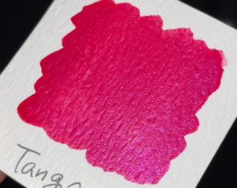 Tango pink watercolor paints Half pans Mica