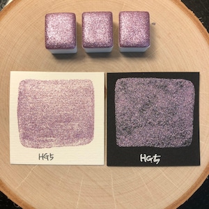 HG5 Holo Glitter Colori ad acquerello fatti a mano olografici mezza vaschetta