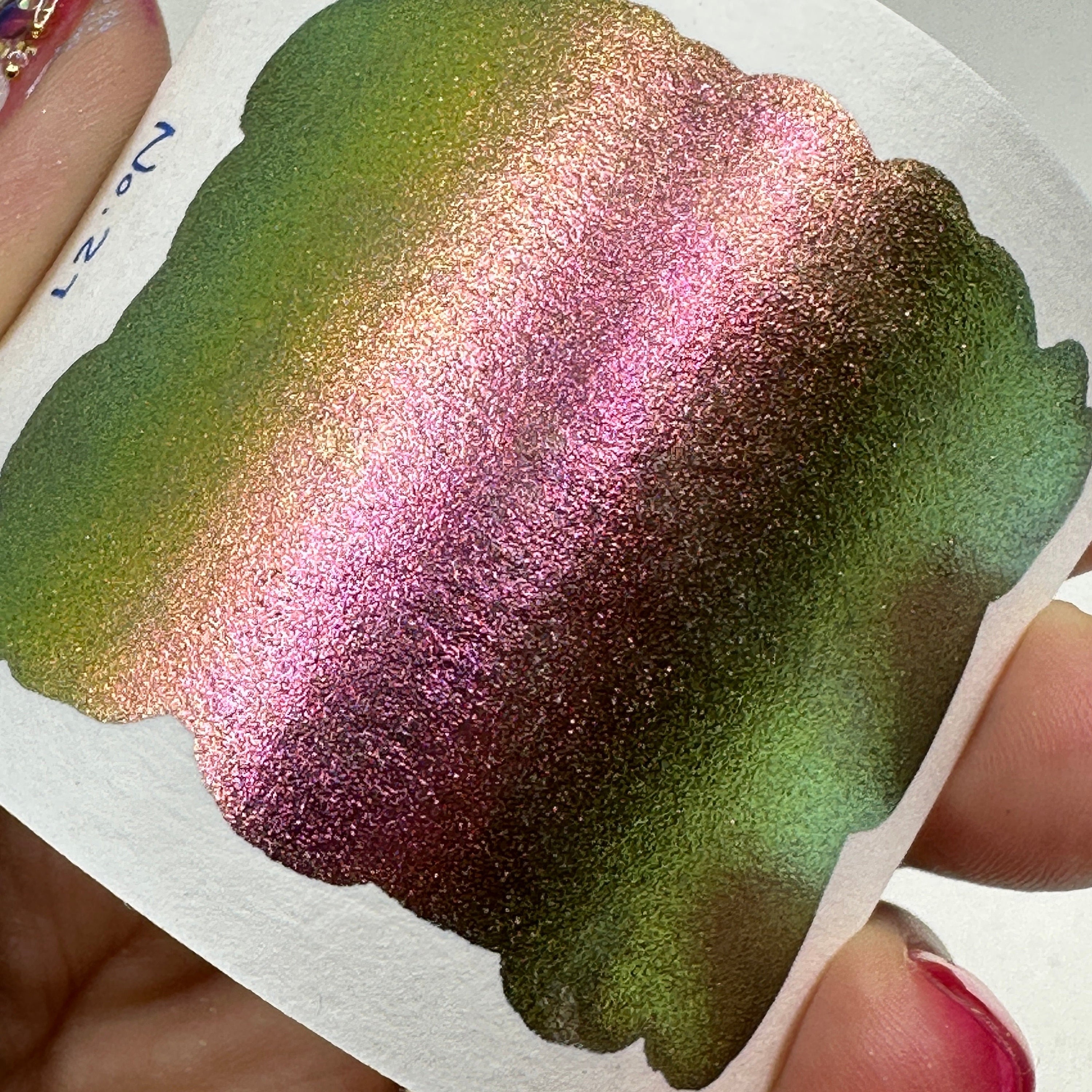 Green Rainbow Super Color Shift Handmade Shimmer Watercolor Paint – IUILE