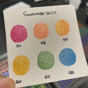 Summer 2021/2022 Set Limited Glittery Handmade Shimmer Metallic Watercolor Paint Half By iuilewatercolors