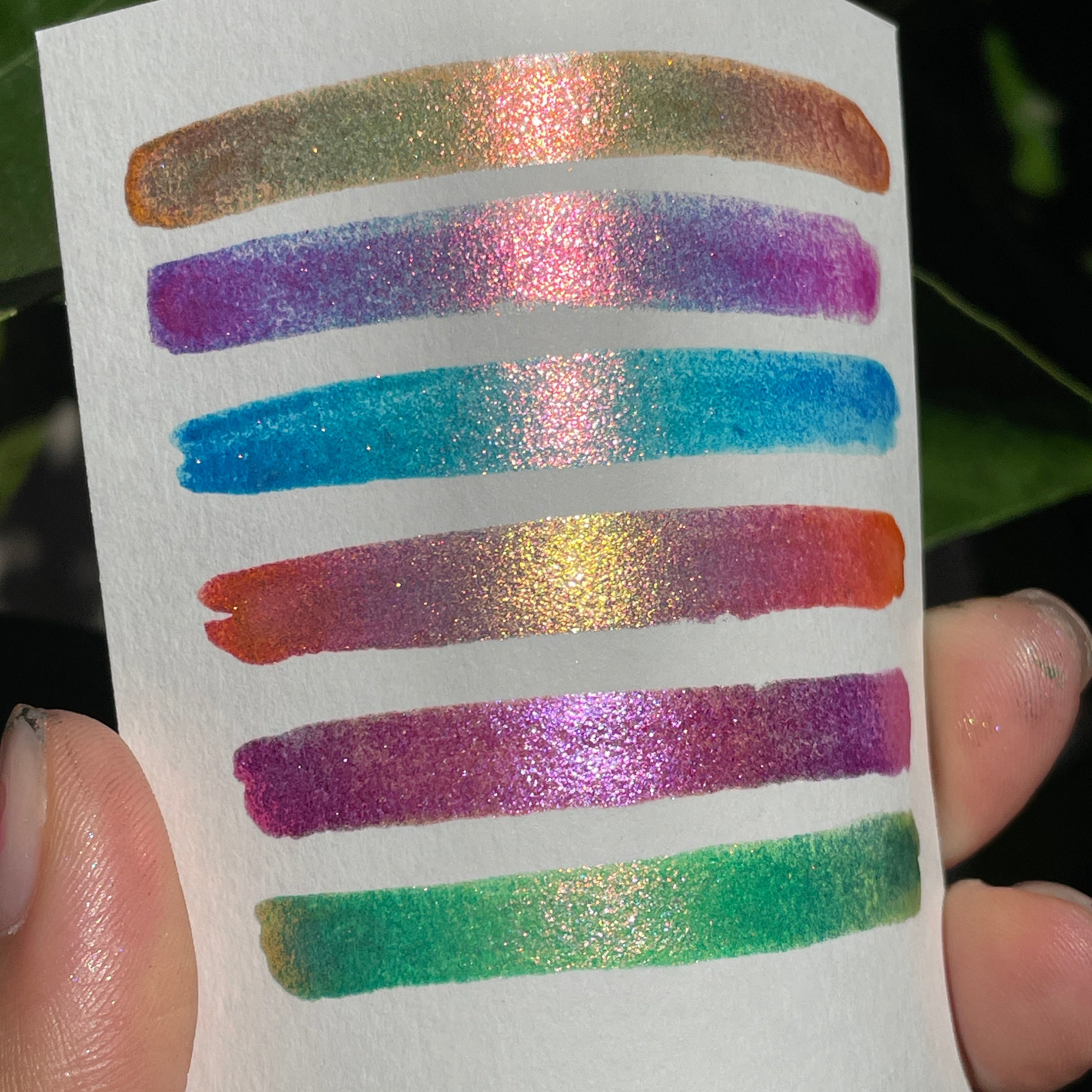 Products :: Curiosity Collection~Handmade metallic-shimmer watercolor paint,  FC-Paints-half pan