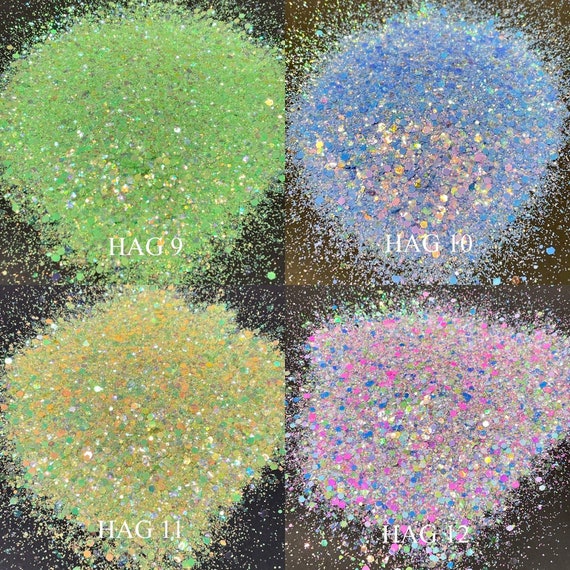 BAG set of 12 Color shift Glitters DIY Resin Epoxy Art Craft