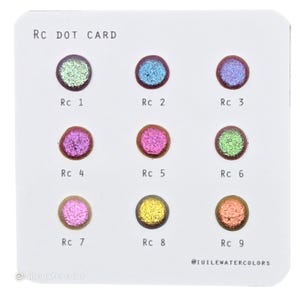 Testeur de cartes à points télécommandés, échantillonneur, peintures scintillantes aquarelles scintillantes