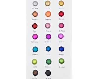 Christmas Dot Card Tester Sampler Watercolor Shimmer Glittery Paints
