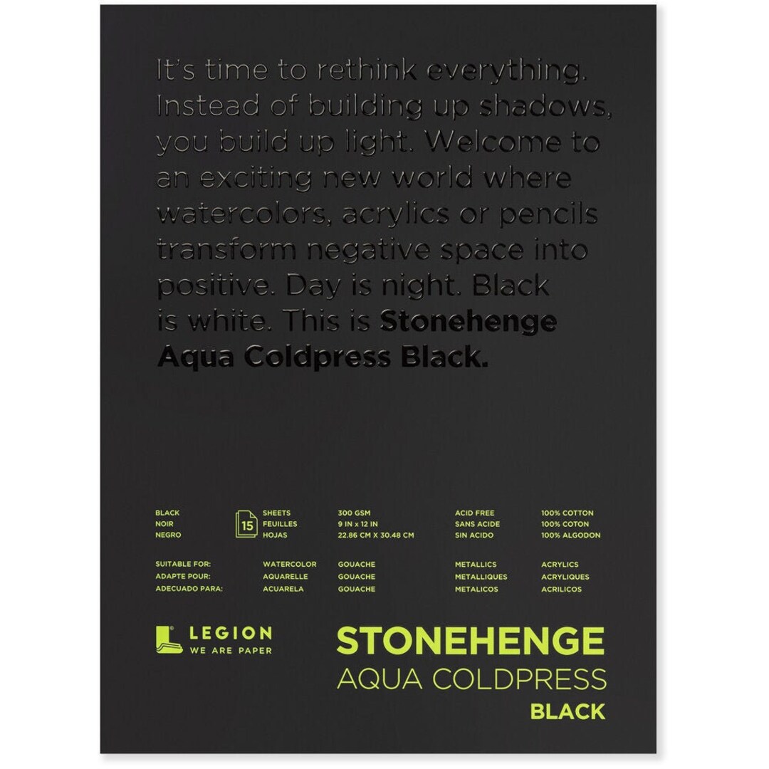 Stonehenge Paper Aqua 22 x 30 Hot Press Watercolor Paper 140 lb.