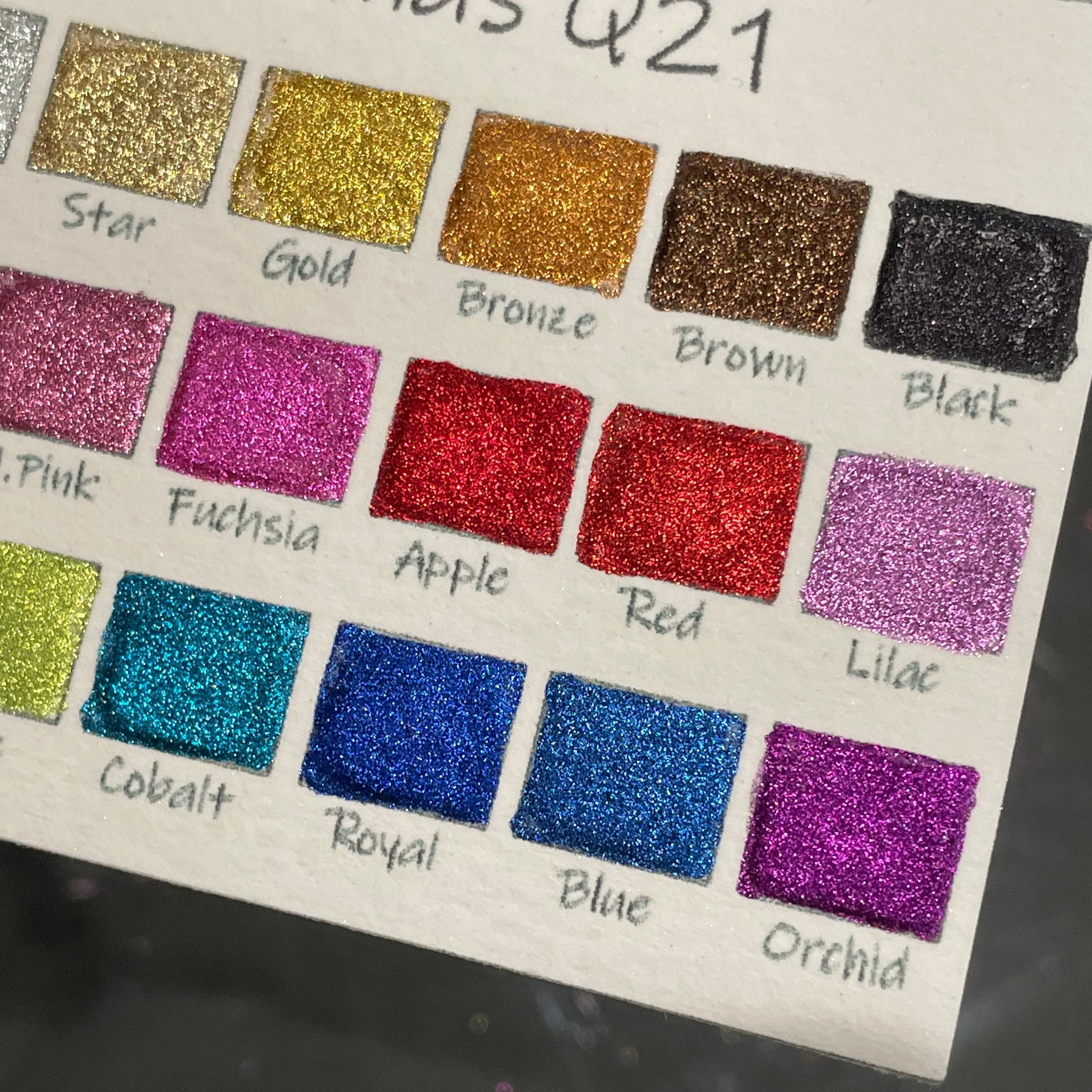 Products :: Speakeasy Collection ~ Handmade metallic-shimmer watercolor  paint, FC-Paints-half pan