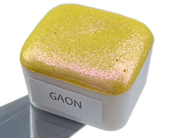 Gaon Half Pan Handmade Color Shift Shimmer Shine Aquarellfarben von iuilewatercolors
