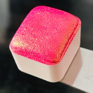 Serie Tulip Flower Field, colori ad acquerello glitterati e luccicanti fatti a mano