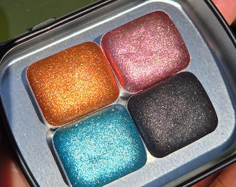 Half Antique Treasure Handmade Christmas Shimmer Watercolor Paints