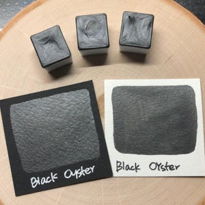 Black oyster watercolor paints half pan