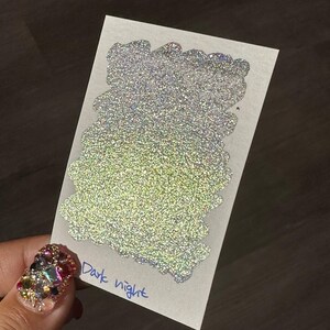 Half Dark Night Series Handmade Glittery Hologrammschimmer Aquarell von iuilewatercolors
