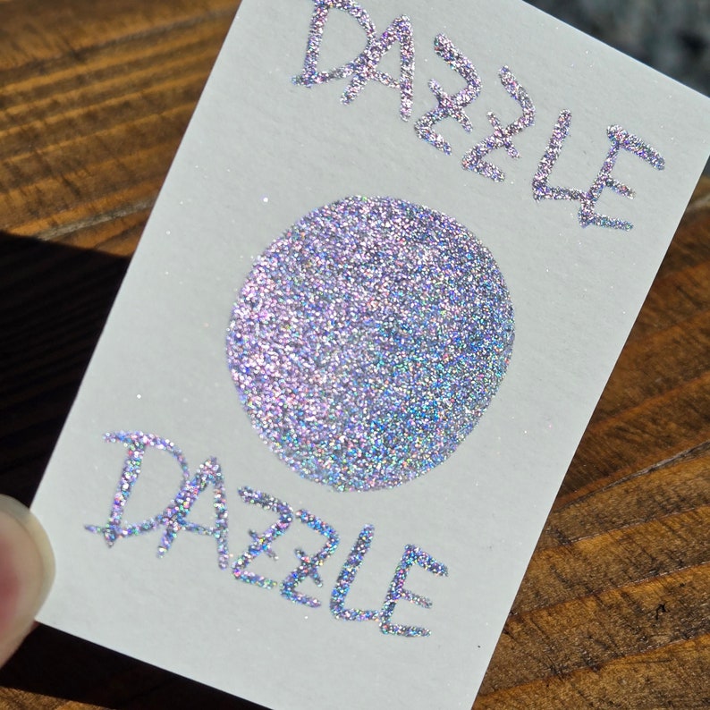 Dazzle Hologram Handmade Watercolor Shimmer Paints by iuilewatercolors