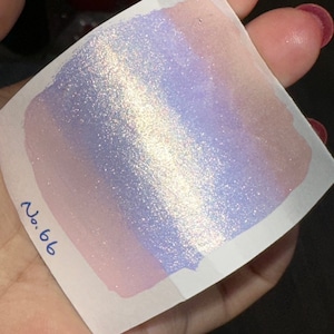 No. 66 Fairy colorshift watercolor paint half pan