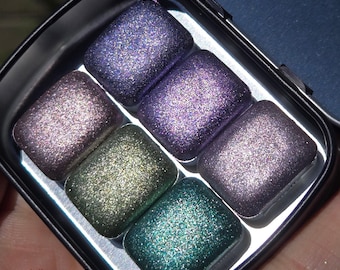 Quarter Petalune [달빛 아래 꽃잎] Set Handmade Shine Chrome Shimmer Watercolor Paints