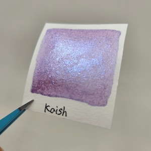 Last Chance! Kaish The Artist flakes mica Handmade watercolor paint half pan