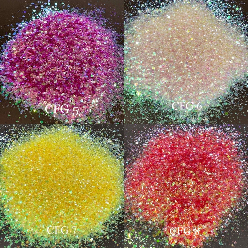 30g CFG 1 Iridescent Colorshift Chunky Glitter Nail DIY Resin Epoxy Art Craft zdjęcie 3