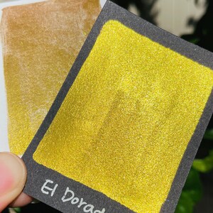 El Dorado shimmer watercolor paints Half pans