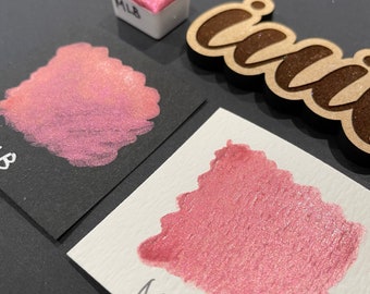 MLB pink watercolor paints Half pans Mica