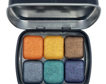 Halloween 2021 Set Handmade Shimmer Glitter Watercolor Paint Half