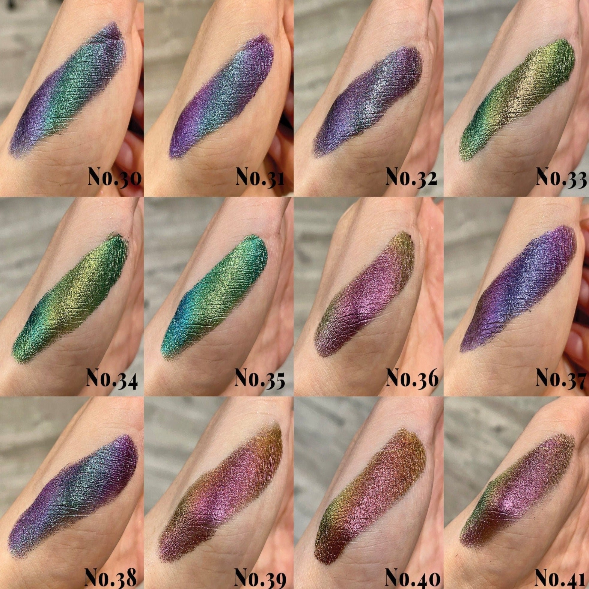 1g No.30-41 Chrome Colorshift Chameleon Pigment Nail Cosmetic - Etsy Denmark