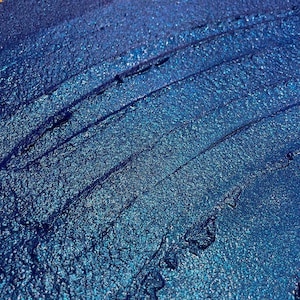 Letzte Chance! Saphirblau Halbe Pfanne Bling Bling Handgemachte Aquarellfarben