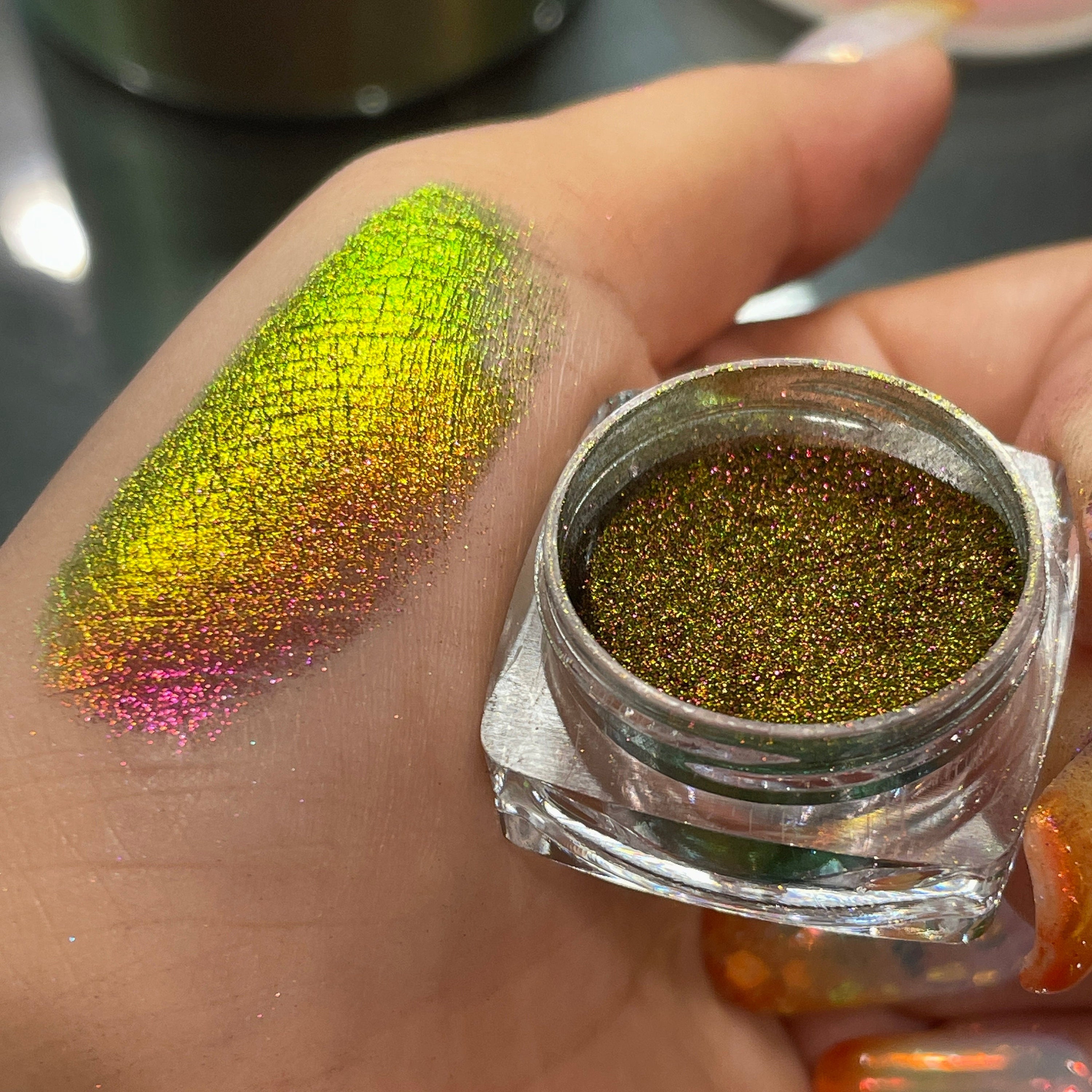 Set of Vivid Pigment Chrome Color shift Chameleon Nail Cosmetic Waterc –  IUILE