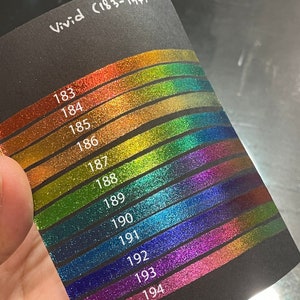 Button [No.183 to 194] Vivid series Handmade Super Chrome Color Shift Watercolor Paint