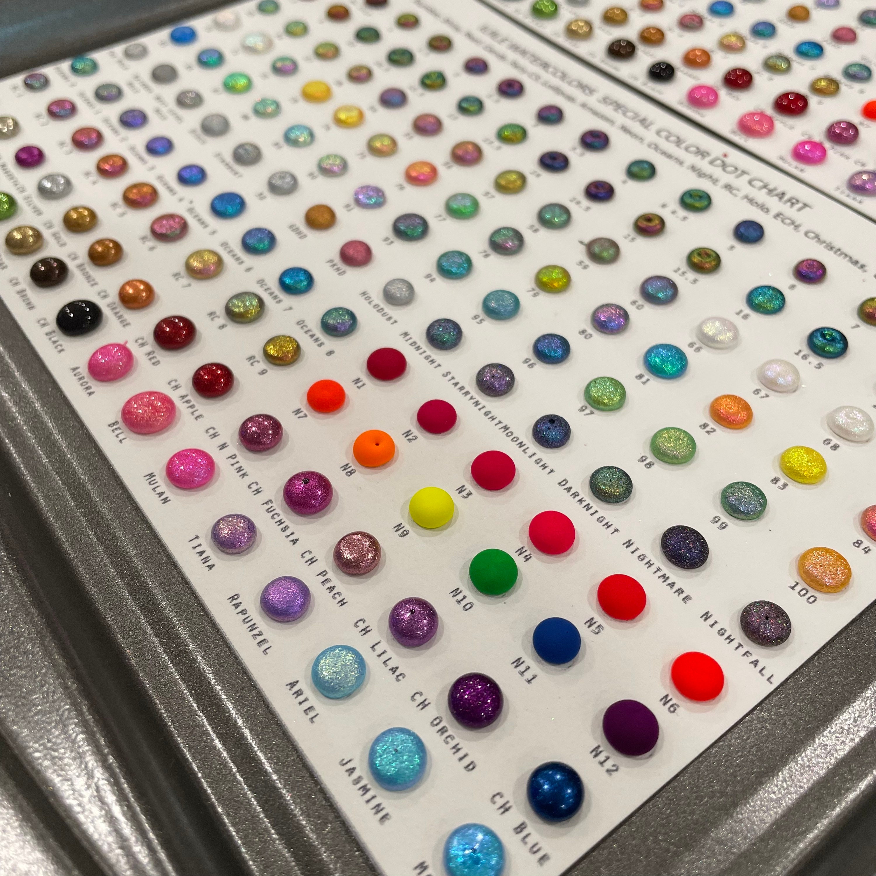 All in one Dot chart Limited handmade watercolor paints Limited