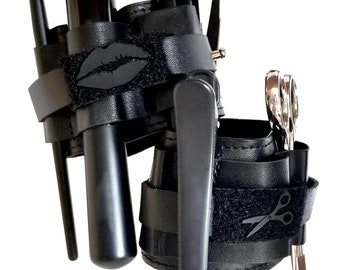 Vegan Magnetic Cuff for Hairstylists // One shear holder // Bobby Pin Bracelet