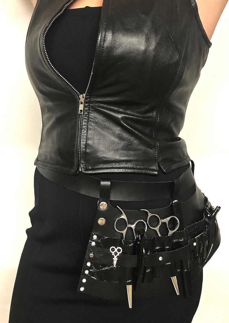 Tool Belt // Hairstylist Tool Belt // Leather Tool Apron // Etsy
