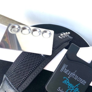 Makeup Wristband with Makeup Palette // 4 Well Makeup Palette //