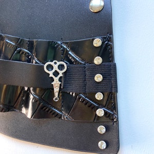 Tool Belt // Hairstylist Tool Belt // Leather Tool Apron // Wardrobe Stylist Tool Belt// Croc leather image 8