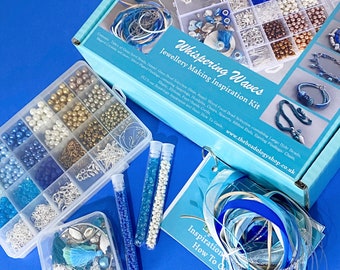 Jewellery Making Kit for Teens/Adults - Whispering Waves. A creative gift idea.