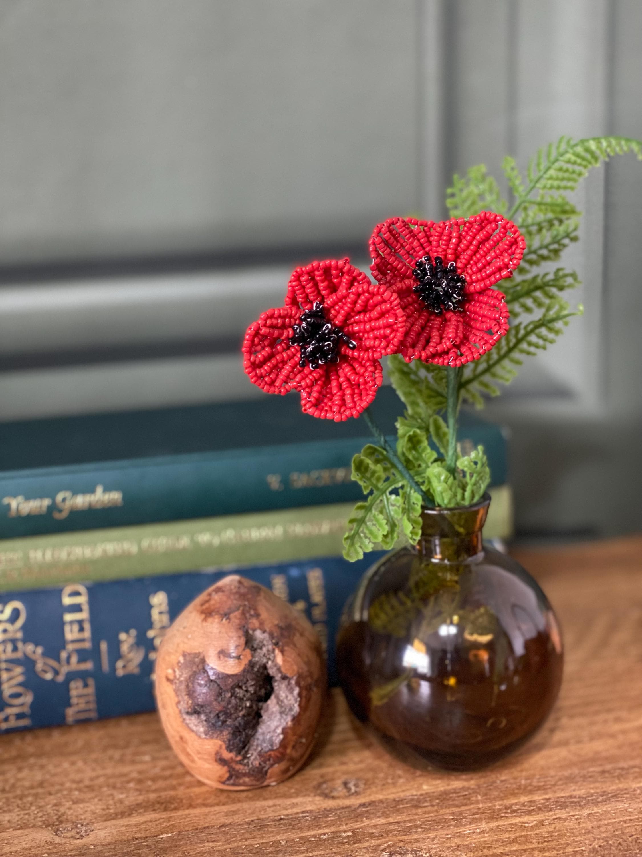Beaded Poppy Flower Kit: Adult Craft Project - Etsy