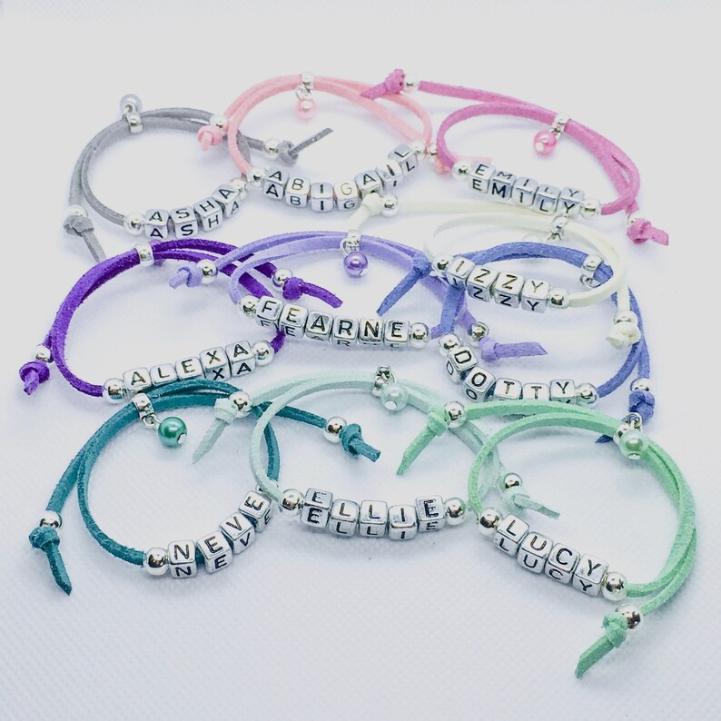 Personalised Name Friendship Bracelets for Children's Etsy
