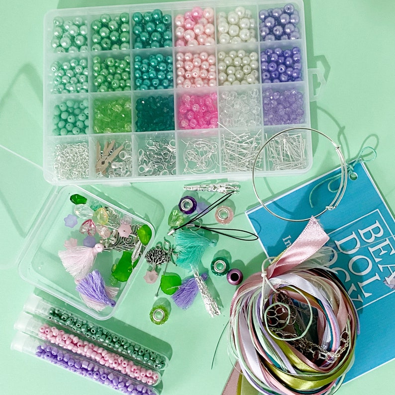 Jewellery Making Kit for Teens/Adults Bohemian Blooms. A creative gift idea. image 2