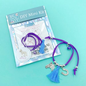 Pony Horse Friendship Bracelet Mini Kits for Party Bag Favors