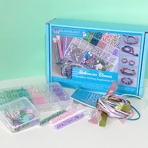 Jewellery Making Kit for Teens/Adults Bohemian Blooms. A creative gift idea. image 3