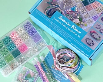 Jewellery Making Kit for Teens/Adults - Bohemian Blooms. A creative gift idea.