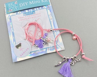Dancer Friendship Bracelet Mini Kit for Party Bag Favors
