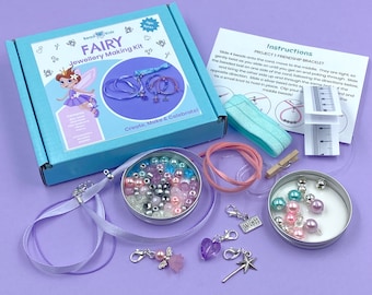 Children's jewellery making kit - Fairy. Craft kit for kids. A creative gift idea.