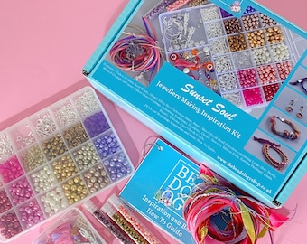 Jewellery Making Kit for Teens/Adults - Sunset Soul. A creative gift idea.