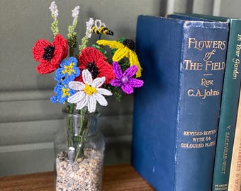 Beaded Wildflower Vase Craft Kit: DIY Floral Arrangement