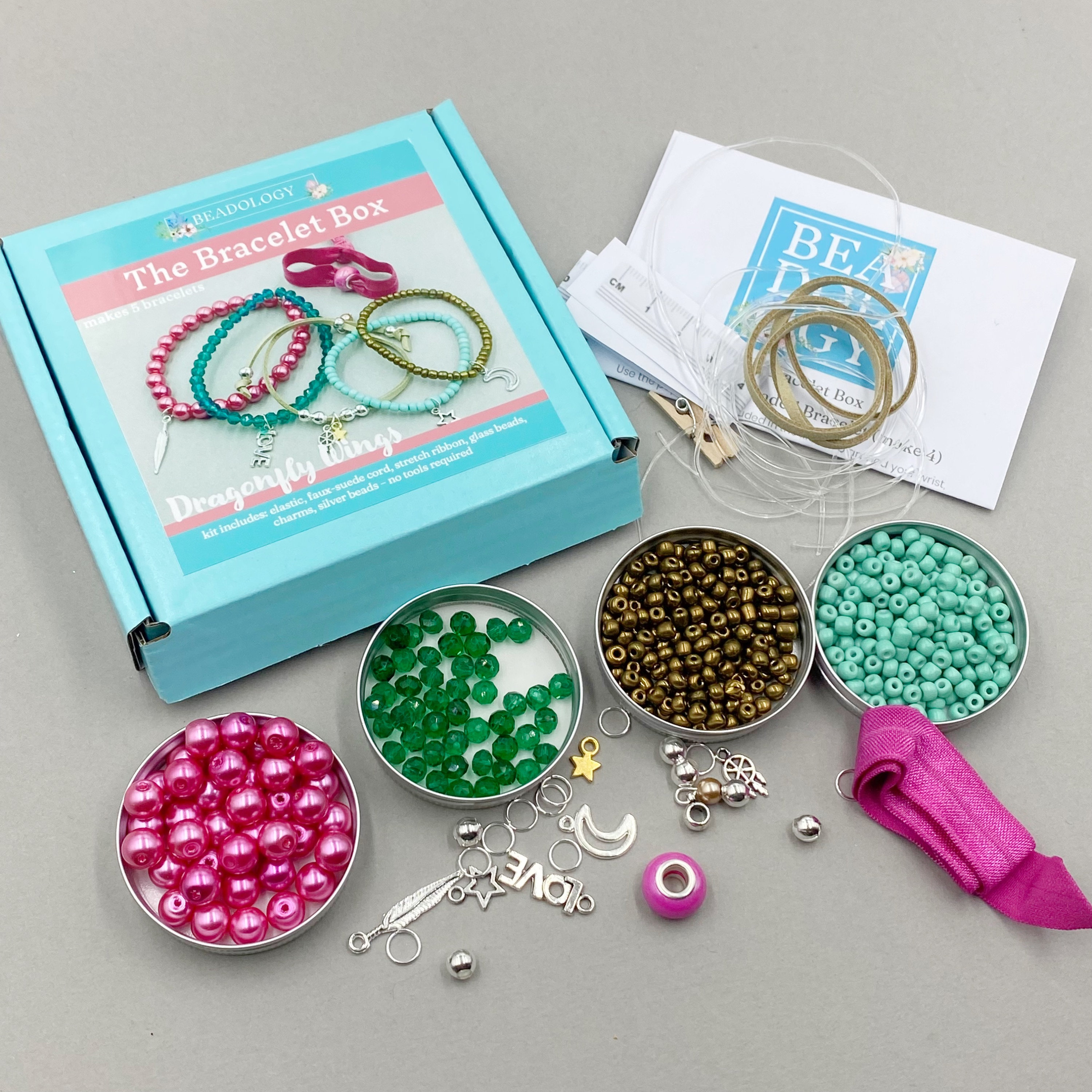 Dragonfly Wings Bracelet Making Kit for Teens/adults 