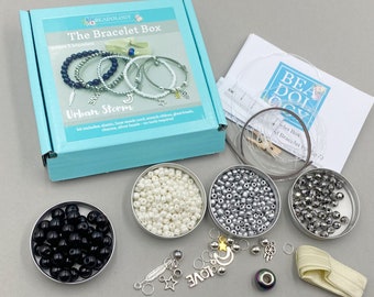 Bracelet Making Kit for Teens/Adults - Urban Storm. A creative gift idea.