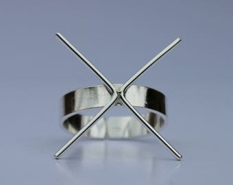 925 Sterling Silber verstellbarer KrallenRing Rohling, Rohstein Einstellring Basis, Diy Ring, Silberring