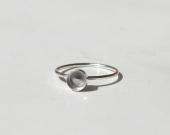 5 mm Klebefläche 925 Silber Ring-Rohling