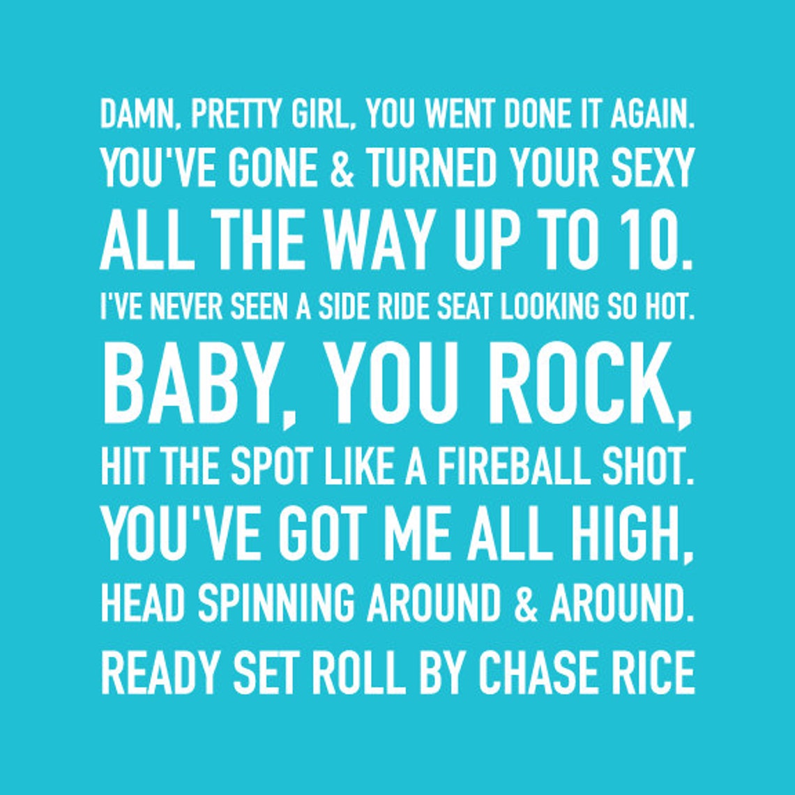 Ready Set Roll Quote by Chase Rice Printable Wall Art Digital Etsy