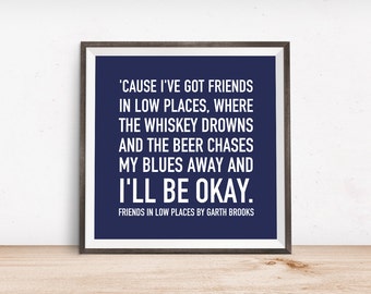 Garth Brooks Lyrics - Etsy