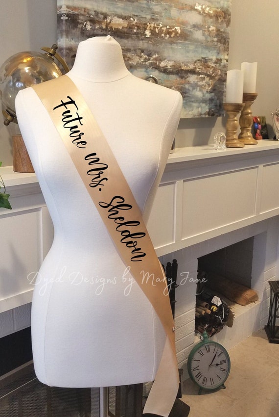 Bridal Sash Hen Party Sash Bachelorette Sash Wedding Ribbon